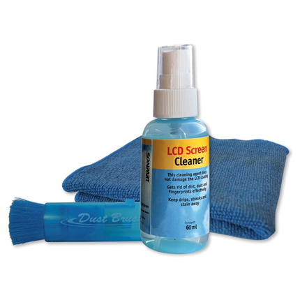 Afbeelding vergroten Scanpart LCD Reinigingsset 60ML inclusief borstel+doekje,Scanpart LCD Reinigingset