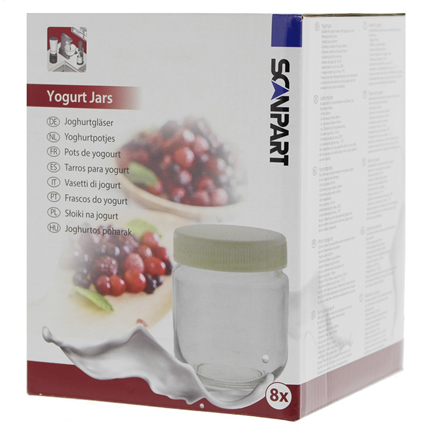 Afbeelding vergroten Yoghurtpotjes met draaideksel150ml 8st