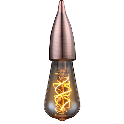 Afbeelding vergroten Led's Light Pendelsnoer Klassiek E27 100W Koper 1,5 Meter
