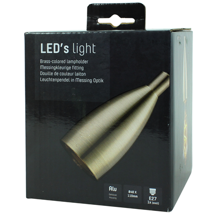 Led's Light Pendelsnoer Klassiek E27 100W Messing 1,5 Meter