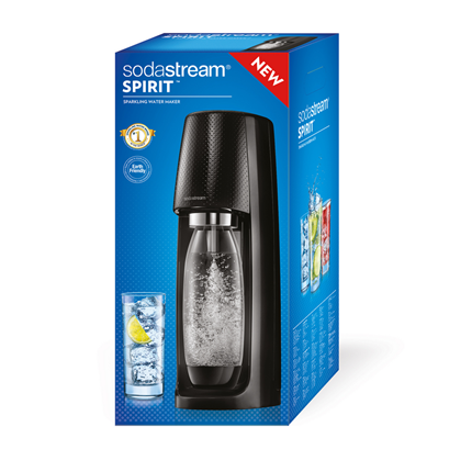 Afbeelding vergroten Sodastream promopack Spirit zwart + 3 gratis flessen Firework zwart