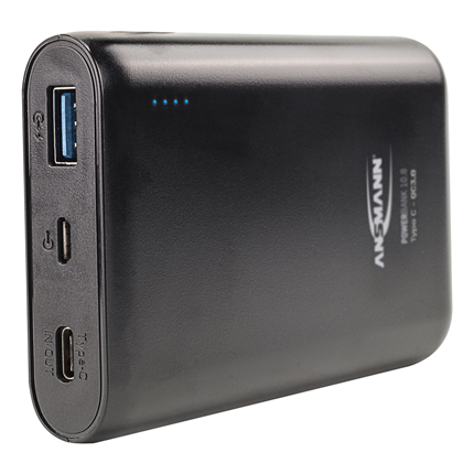Afbeelding vergroten Ansmann Powerbank 10.8 10.000mAh 2-poorts met USB-C en quick-charge