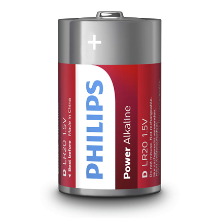 Afbeelding vergroten Philips Power Alkaline D