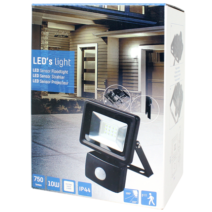 Afbeelding vergroten Leds Light LED Buitenlamp met Sensor 10W 750Lm