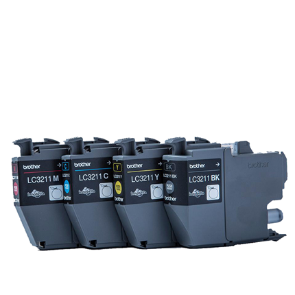 Afbeelding vergroten Brother cartridge LC3211 multipack ± 200 pagina's (kleur), ± 200 pagina's (zwart)