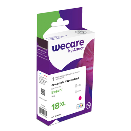 Afbeelding vergroten weCare Cartridge Epson 18XL Rood