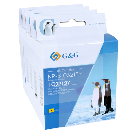 Afbeelding vergroten G&G cartridge Brother LC3213 Multipack