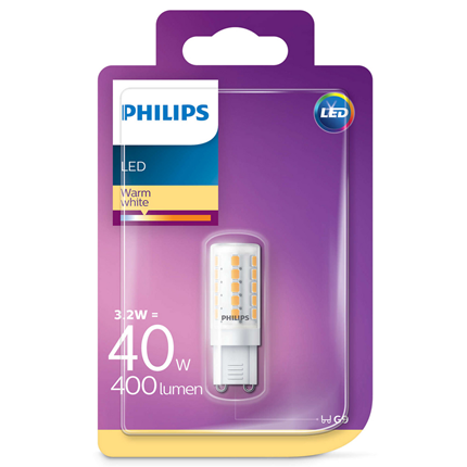 Afbeelding vergroten Philips G9 LED lamp 3,2 Watt 400 Lumen