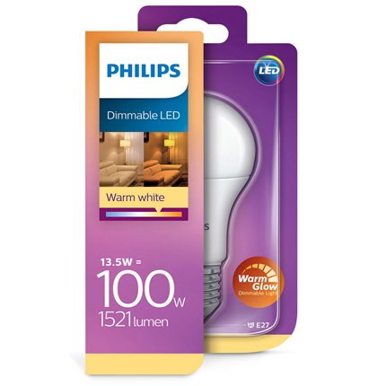 Afbeelding vergroten Philips Classic LED lamp 13,5 Watt 1521 Lumen Mat Dimbaar