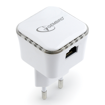 Afbeelding vergroten Gembird Draadlode WiFi Repeater RP300-1 Wit
