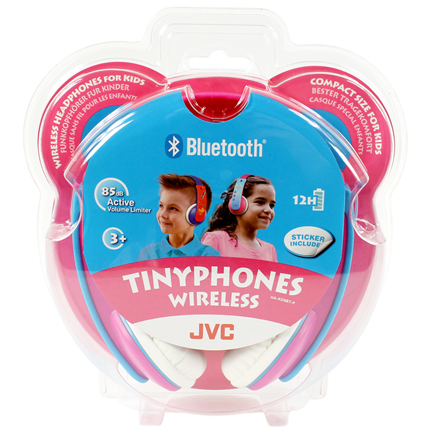 Afbeelding vergroten JVC Kids Hoofdtelefoon draadloze Bluetooth roze HA-KD9BT