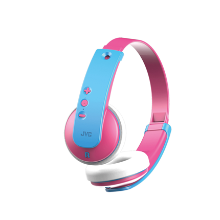 Afbeelding vergroten JVC Kids Hoofdtelefoon draadloze Bluetooth roze HA-KD9BT