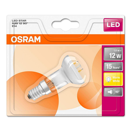 Afbeelding vergroten Osram ledlamp E14 1,6W R39