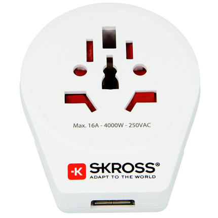 Afbeelding vergroten S-KROSS wereldreisstekker met USB wereld > Europa 1500260