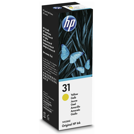 Afbeelding vergroten HP 31 inktfles geel 1VU28AE 70ml