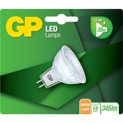 Afbeelding vergroten GP Lightning LED Kogel 5,5W GU5.3 MR16