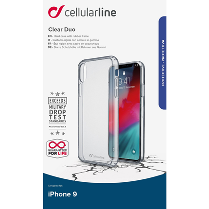 Afbeelding vergroten Cellular Line Backcover iPhone XR transparant