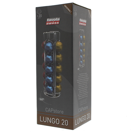 Afbeelding vergroten Tavola Swiss CAPstore Lungo capsulehouder Nespresso Vertuo A20