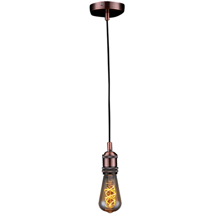 Afbeelding vergroten Led's Light Vintage Pendelsnoer E27 100W Koper 1,5 Meter