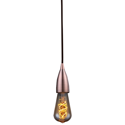 Afbeelding vergroten Led's Light Pendelsnoer Klassiek E27 100W Koper 1,5 Meter