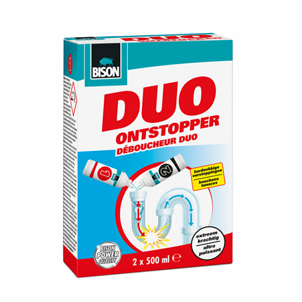 Afbeelding vergroten Bison Duo Ontstopper 2x 500 ml