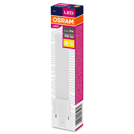 Afbeelding vergroten Osram ledlamp G23 4,5W 830 Dulux S
