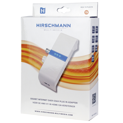 Afbeelding vergroten Hirschmann Gigabit Internet over COAX Adapter INCA1G