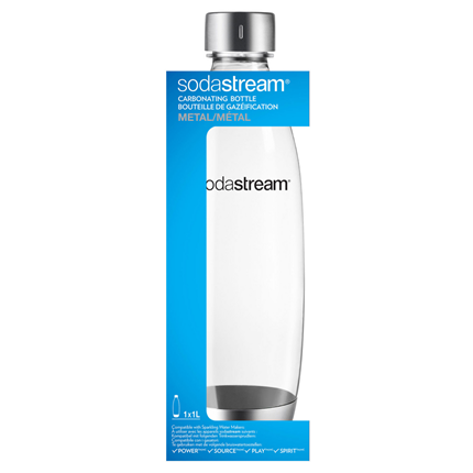 Afbeelding vergroten Sodastream literfles metal Source 1741190310 metal