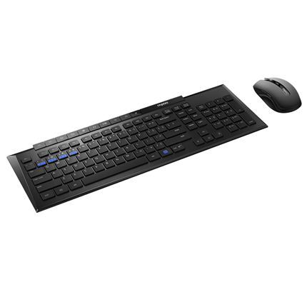 Afbeelding vergroten Rapoo Multi Mode Draadloos Toetsenbord & Muis 8200M