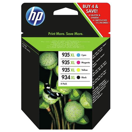 Afbeelding vergroten HP cartridge 934/935 XL zwart + kleur
