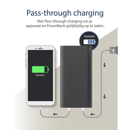 Afbeelding vergroten GP BATTERIES portable power bank B-serie 20000 mAh B20a zwart