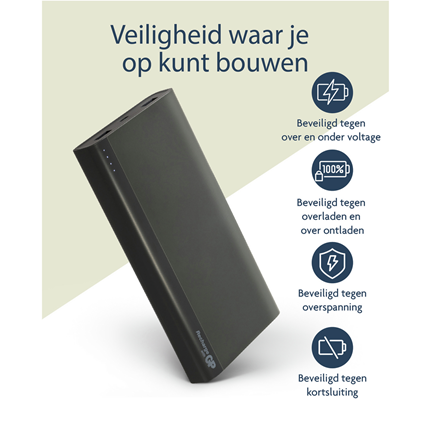 Afbeelding vergroten GP BATTERIES portable power bank B-serie 20000 mAh B20a zwart