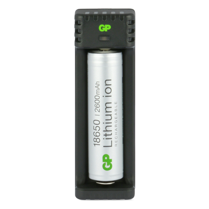Afbeelding vergroten GP BATTERIES oplader Li-lon 18650 2600mAh L111