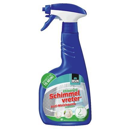 Afbeelding vergroten Bison Schimmelvreter Spray en Schuim Chloorvrij 500ml