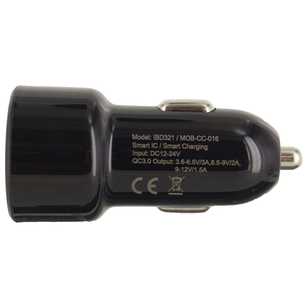 Afbeelding vergroten Mobilize Autolader 1 x USB 1500mA MOBCC016 Zwart
