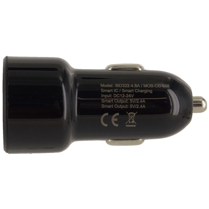 Afbeelding vergroten Mobilize Autolader 2 x USB 4800mA Snellader MOBCC018