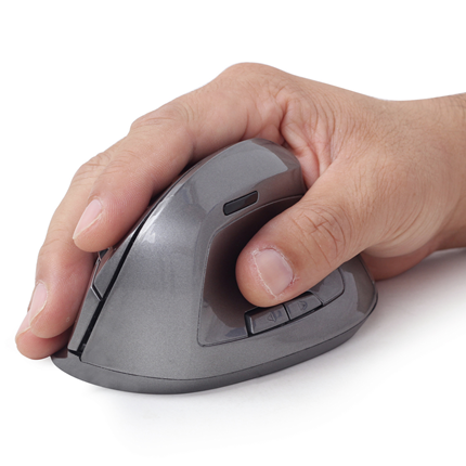Afbeelding vergroten Gembird draadloze ergonomische muis MUSWERGO02 grijs