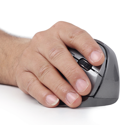 Afbeelding vergroten Gembird draadloze ergonomische muis MUSWERGO02 grijs
