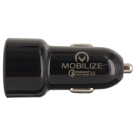 Afbeelding vergroten Mobilize Autolader 2 x USB 4800mA MOBCC017 Zwart