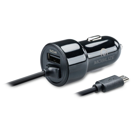 Afbeelding vergroten Mobilize Autolader 1 USB & 1 x USB-C Uitgang + Snellader