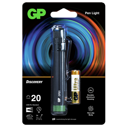 Afbeelding vergroten GP LED Pen Zaklamp 20Lm