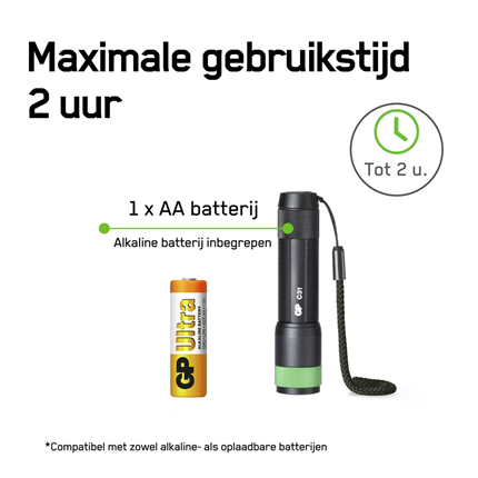 Afbeelding vergroten GP LED Zaklamp Activity 85Lm