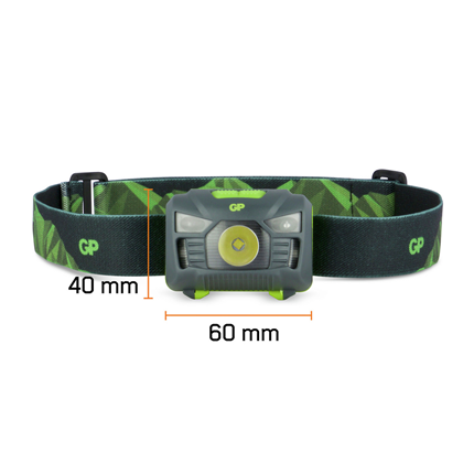 Afbeelding vergroten GP LED Hoofdlamp met Sensor 160Lm