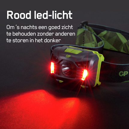 Afbeelding vergroten GP LED Hoofdlamp met Sensor 160Lm