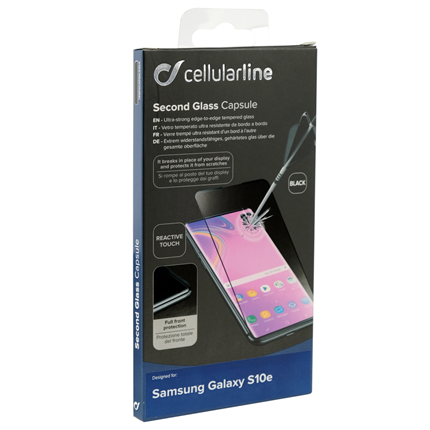 Afbeelding vergroten Cellular Line Beeldschermbeveiliging Glas voor Samsung Galaxy S10e