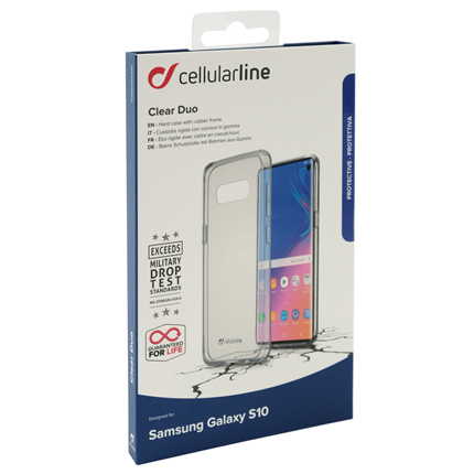 Afbeelding vergroten Cellular Line Samsung S10 Backcover Clear Duo