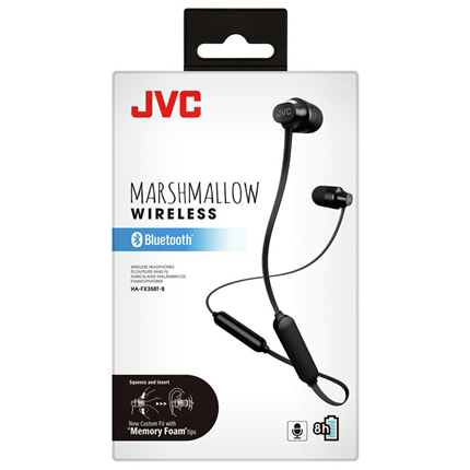 Afbeelding vergroten JVC hoofdtelefoon draadloos inner-ear zwart HA-FX35BT