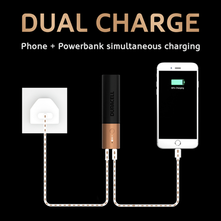 Afbeelding vergroten Duracell Powerbank 3350mAh 1x USB