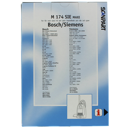 Afbeelding vergroten Cleanbag stofzuigerzak Microfleece M174SIEMAX 12 stuks