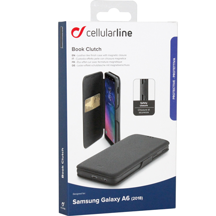 Afbeelding vergroten Cellular Line Samsung A6 Book Clutch zwart